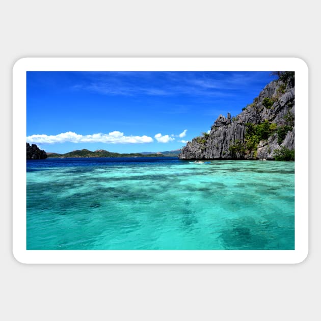 Lagon Palawan, Philippines Sticker by franck380